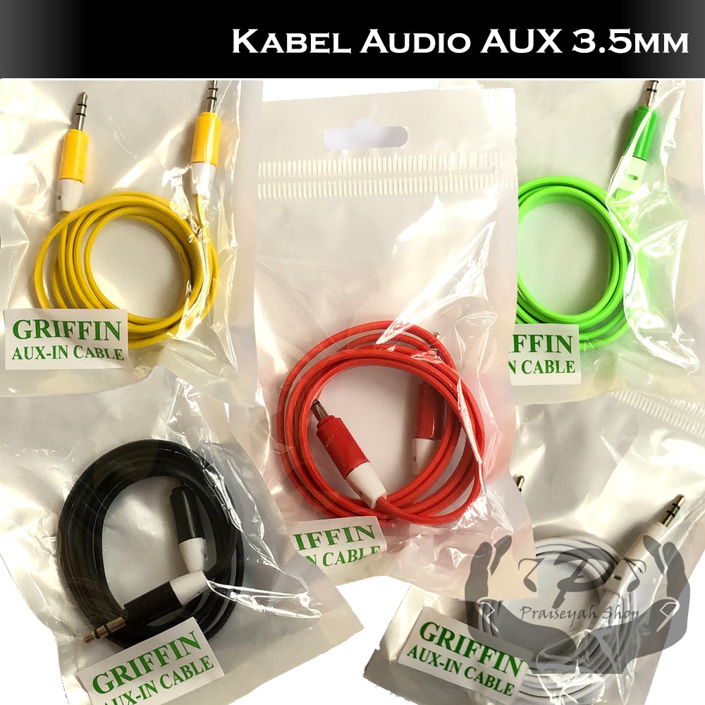 Kabel Audio AUX Handphone Mobil HP Speaker Musik Lagu Jack 3.5 mm