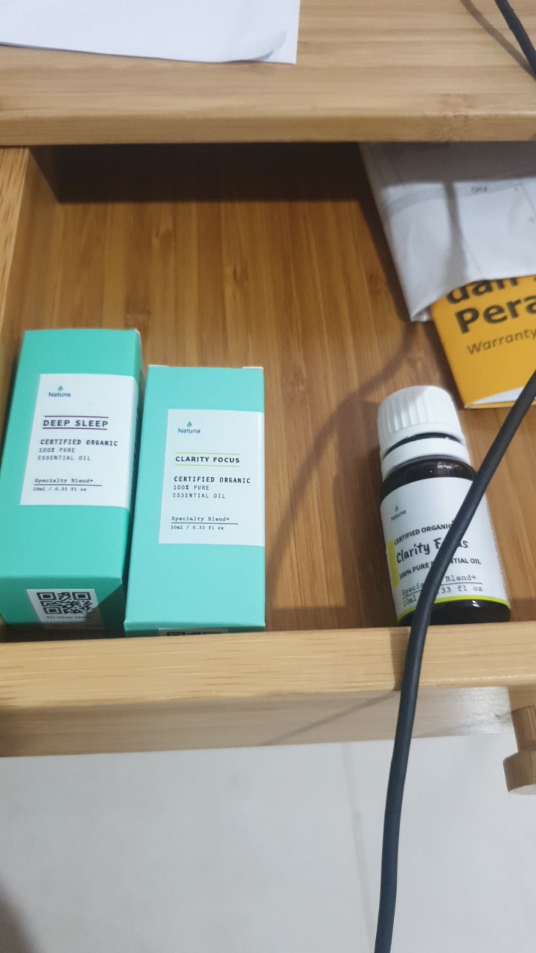 Natuna Clarity Focus Essential Oil Diffuser Humidifier Minyak Esensial Air Purifier Aromatherapy Oil