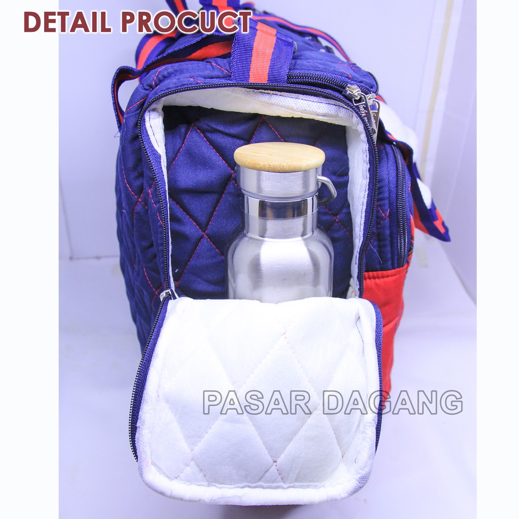 Tas Baby Scots Large Diapers Bag / Tas Perlengkapan Bordir Bonekah Besar - ISEDB011