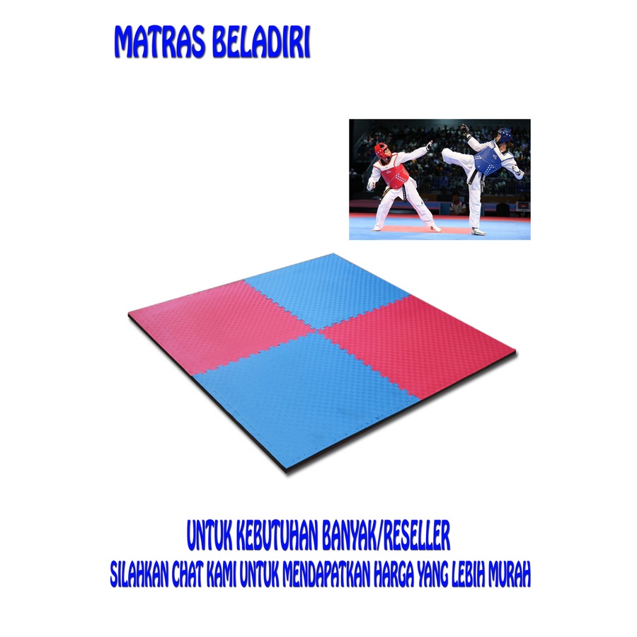 MATRAS SUPER BELA DIRI EVAMAT KARATE/TAEKWONDO/JUJITZU Uk 100x100x3 cm (isi 20pcs)