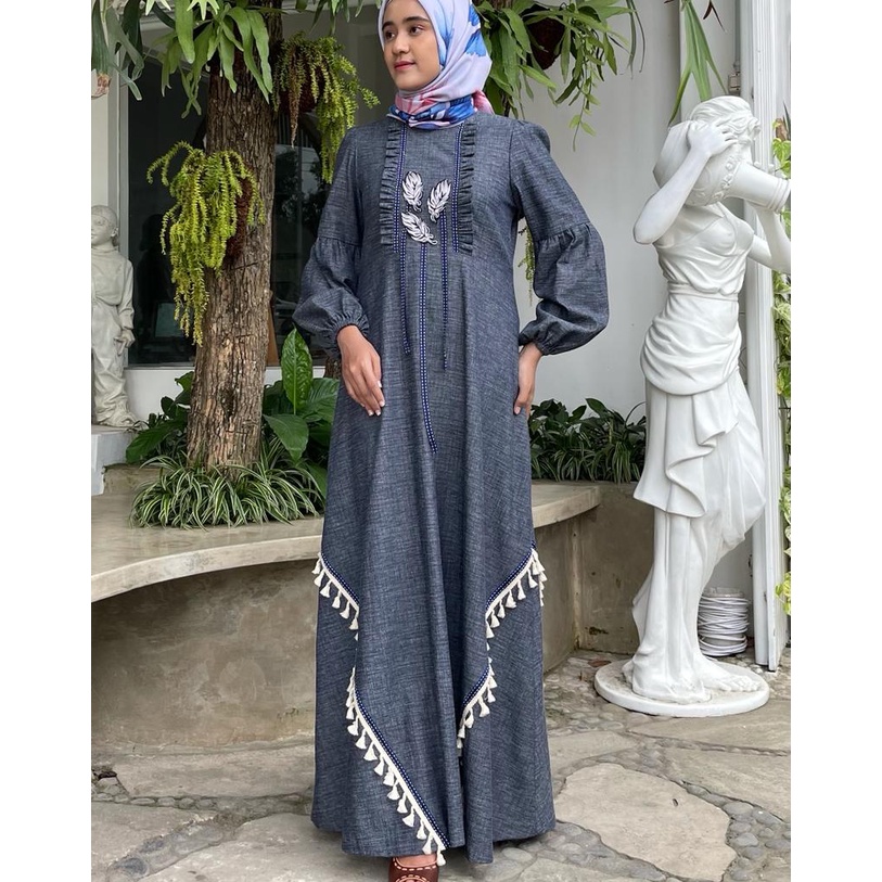 Nigma Fashion - Abel Denim Dress - Dress Denim - Dress Wanita Kekinian