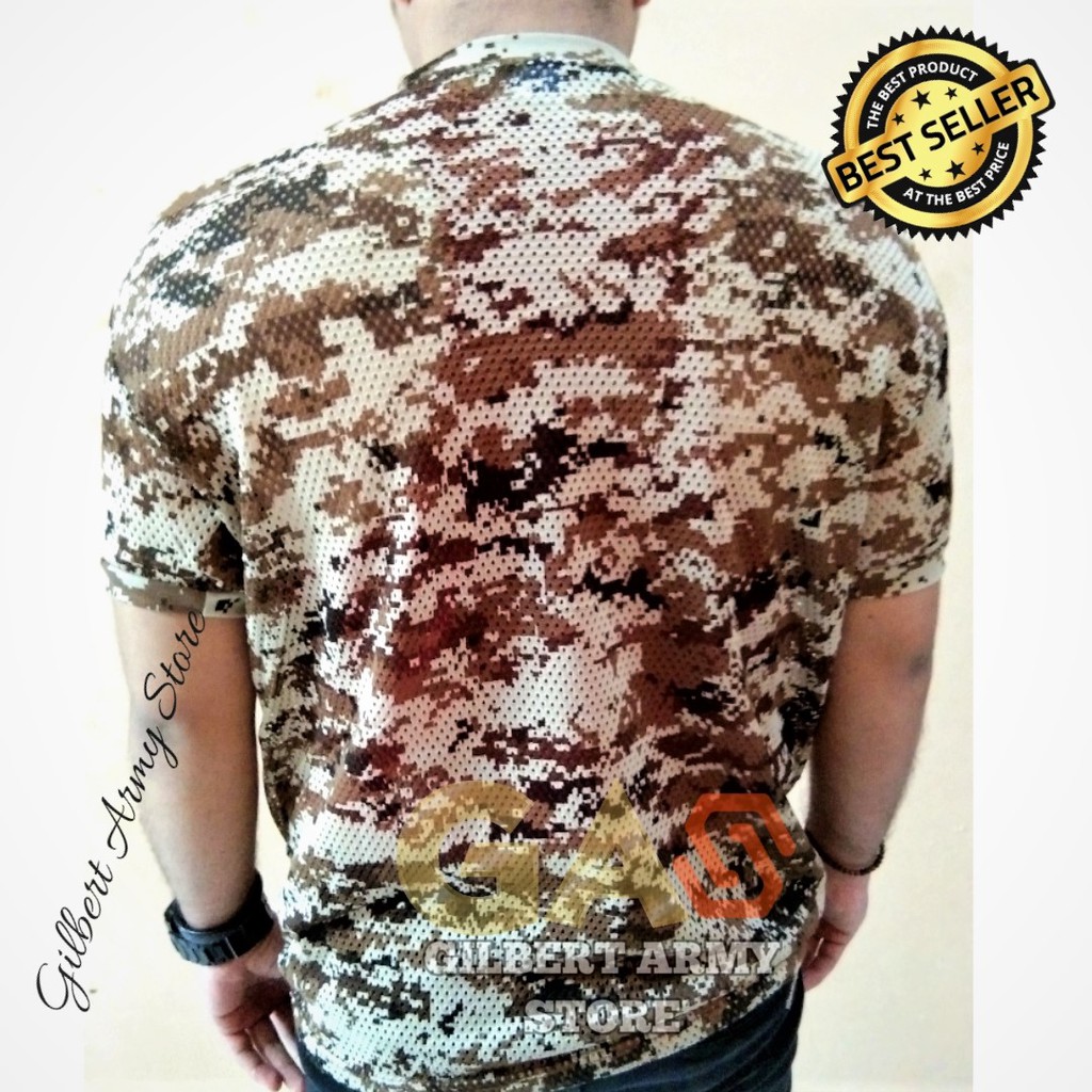 GILBERT ARMY STORE Kaos Loreng Jaring Malvinas Tni  Kaos Pria Army  Daleman loreng  Grosir Murah