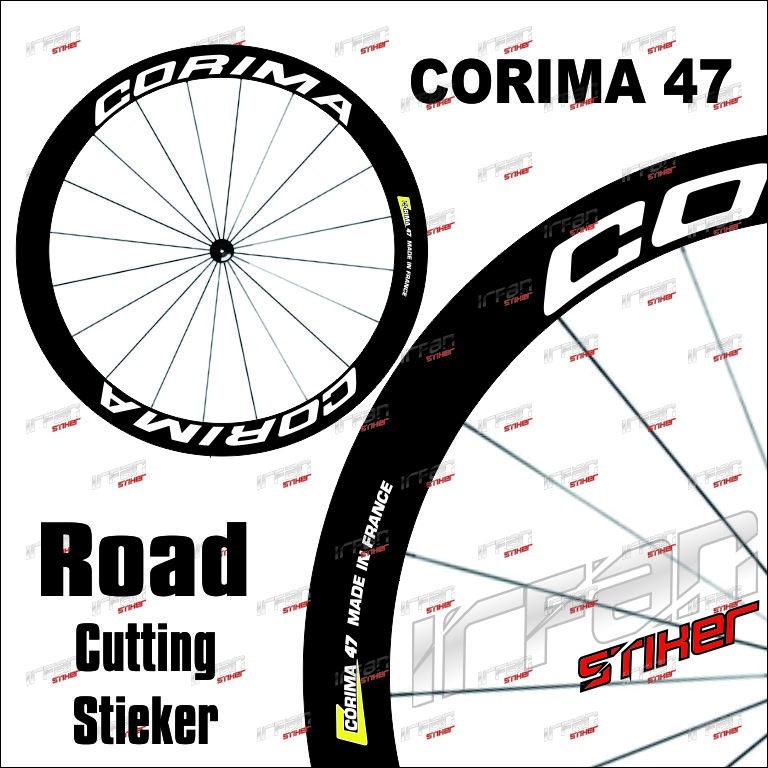 

Stiker Decal Rims Corima 47 Cutting Stiker lebar 3 cm