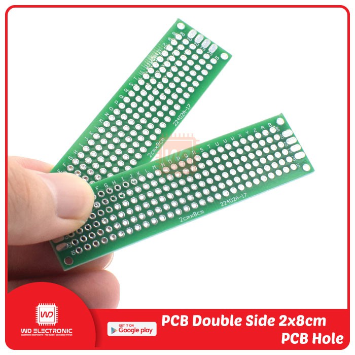 PCB DOUBLE SIDE 2x8cm PCB MATRIX 2x8 PCB LUBANG 2x8 PCB FR4 PROTOBOARD