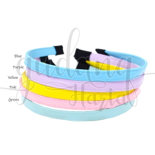 Bando Basic Pastel Rainbow Headband Motif Pelangi Bandana GH 211004