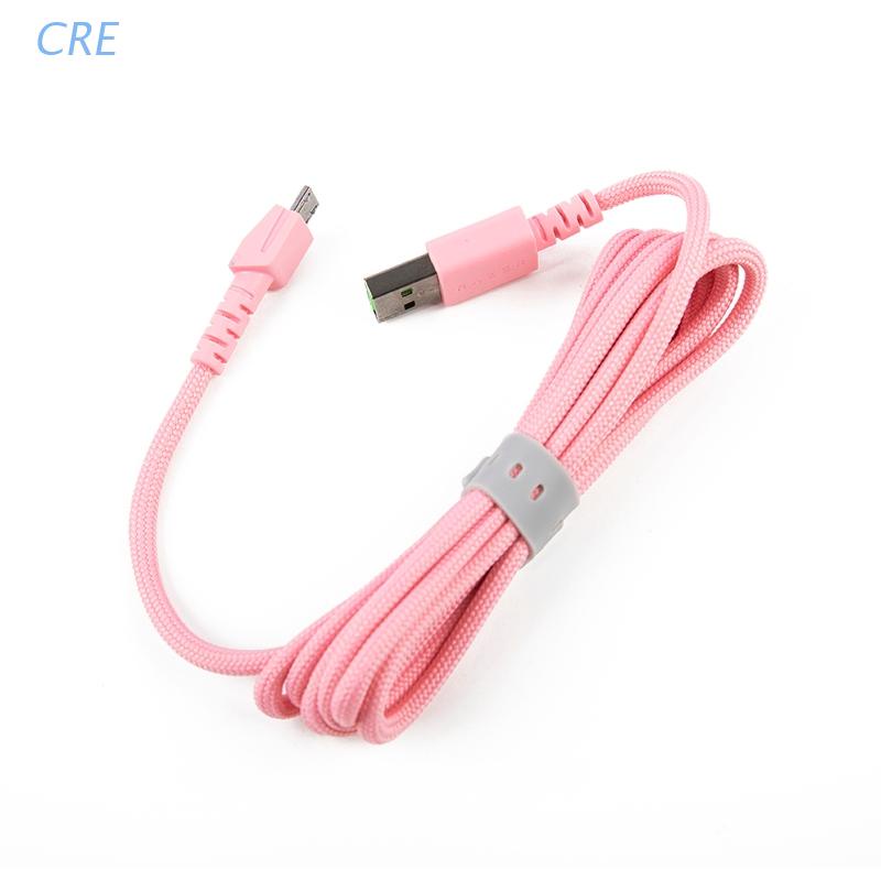 Cre Kabel Charger USB Bahan PVC Lembut Tahan Lama Panjang 2m Untuk Headphone ROG strix fusion 300 500