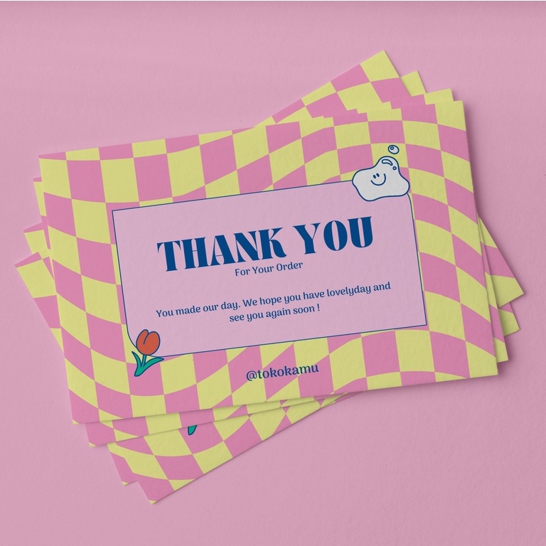 

DHANIA STUDIO- Colorful Thank You Card