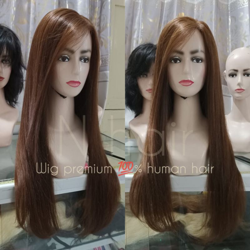 WIG PREMIUM RAMBUT ASLI, FULL AKAR