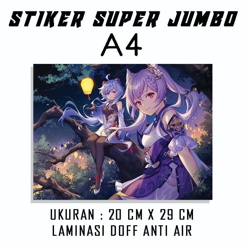 

Stiker Super Jumbo A4 Anime/Kpop/Custom Bebas Suka Suka