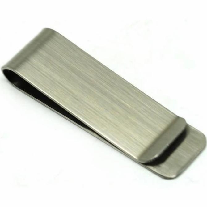 

Open DS] Dompet klip uang kertas stainless HHYF jepit banknote clip money