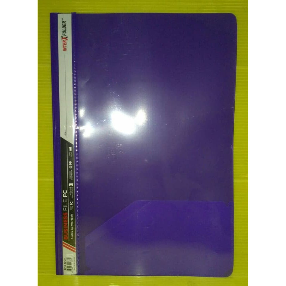 

Inter X Folder Business File F4 - Ungu / Violet &#40-Pak 12 Pcs&#41-