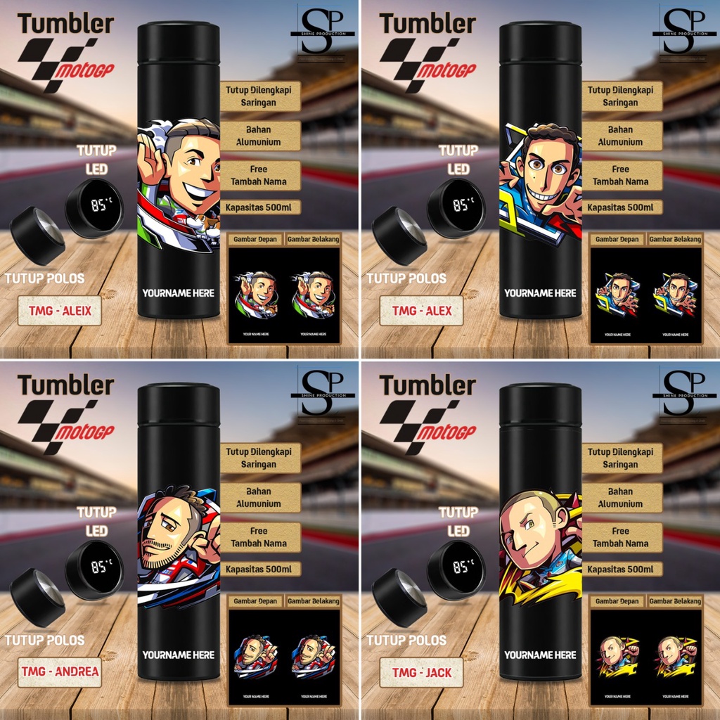 Tumbler Botol Minum MotoGP Custom Nama