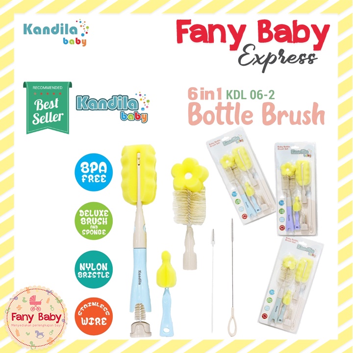 KANDILA 6 IN 1 BOTTLE BRUSH KANDILA BABY / KDL06-2