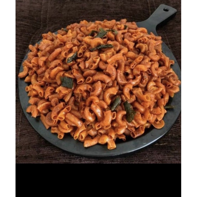 

@100 gram <MAKARONI CIKRUH PEDAS DAUN JERUK | Gurih & Renyah