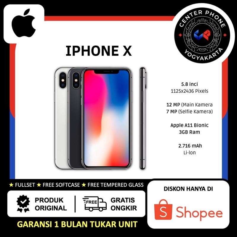 IP X 64GB | 256GB ORIGINAL