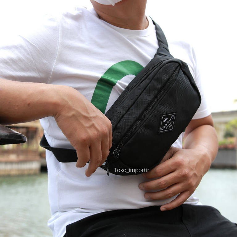 Waistbag Quiksilver Pria Import Waterproof / Tas Pinggang Pria