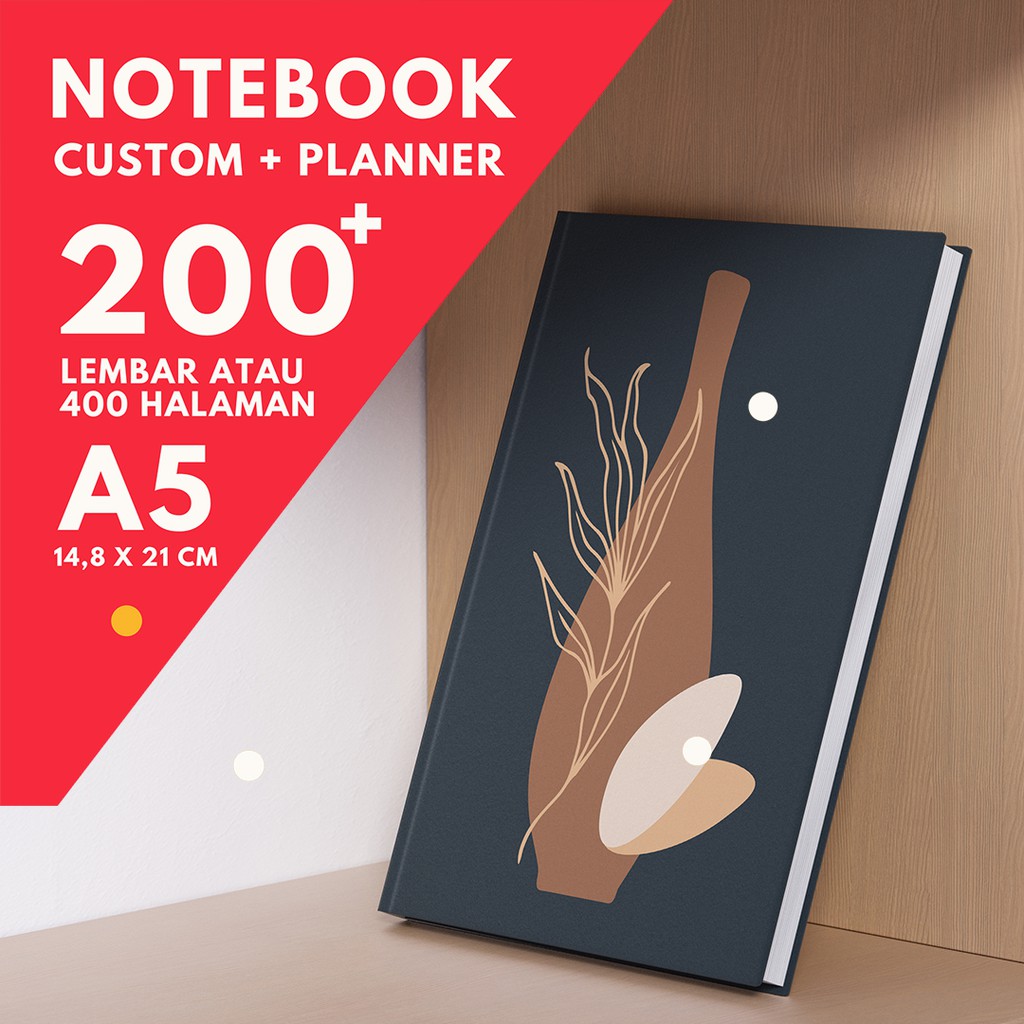 

CUSTOM NOTEBOOK / Notes Agenda / Buku diary / Buku Tulis / Journal | A5 200 Lembar