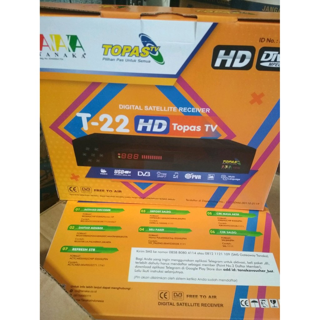 receiver TANAKA TOPAS TV ALL 1TAHUN power vu bisskey tanberqg kolek