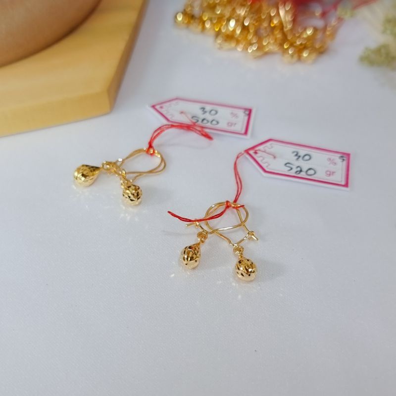 Anting dewasa emas asli kadar 300%375%