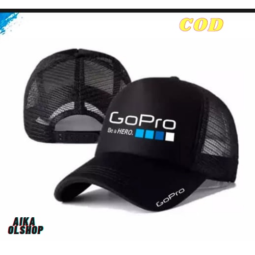 Snapback Topi Trucker Jaring Dewasa Gopro Gowes Bike