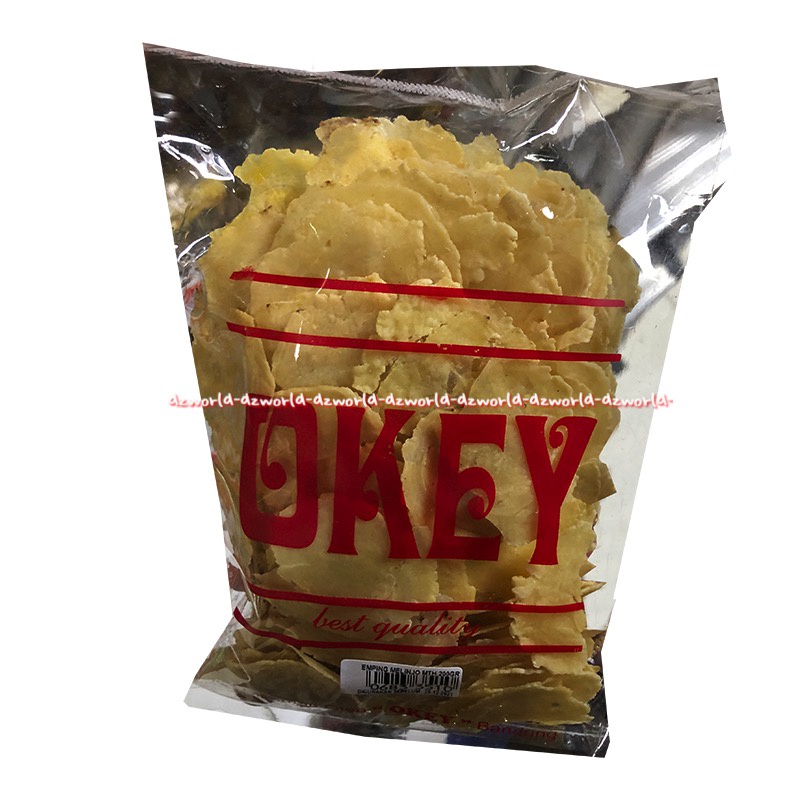 Okey Emping Melinjo Mentah 200gr Kerupuk Emping Melinjow Mentah Belum digoreng Oke Okay Krupuk Siap Goreng Kripik