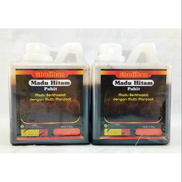 

Madu Hitam Pahit Gholiban 500gram