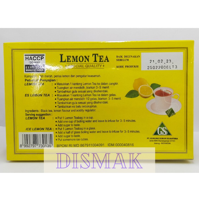 Teh Celup Kepala Djenggot Lemon Tea