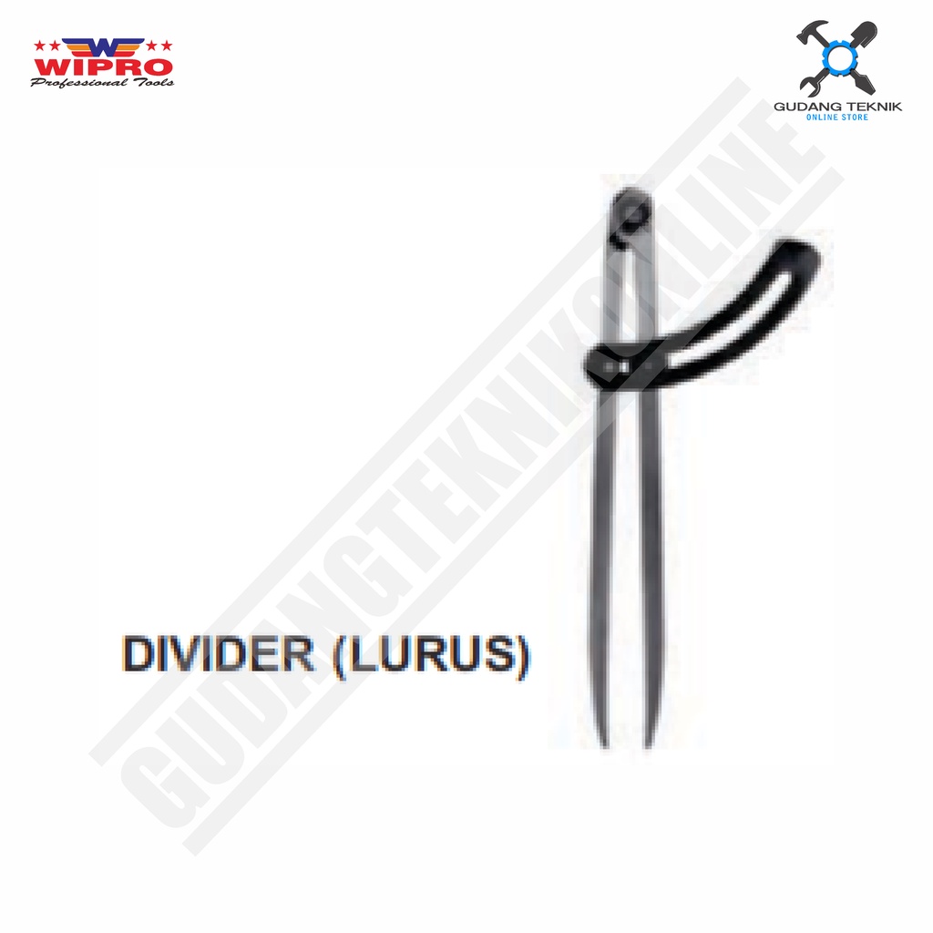 Jangka Bubut Stelan MODEL KOMPAS 6&quot; - 24&quot; WIPRO / Spring Caliper Divider Lurus 6inch - 24inch WIPRO Model Kompas