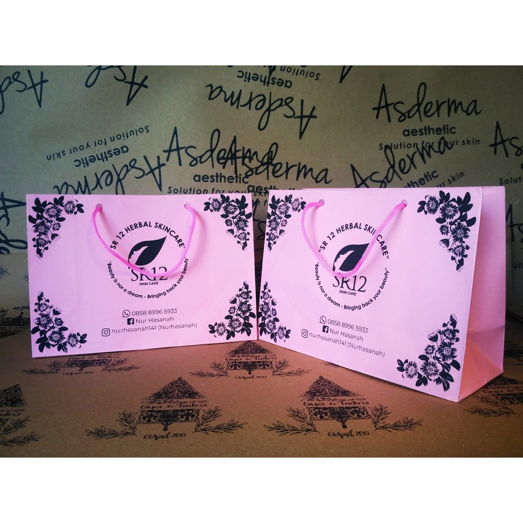 

PAPER BAG WARNA MURAH BAHAN BC FREE DESAIN PXLXT 20X8X14 LANDSCAPE