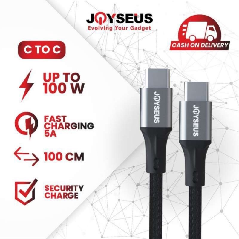 Joyseus USB Cable Type C to C Fast Charging JC07CC