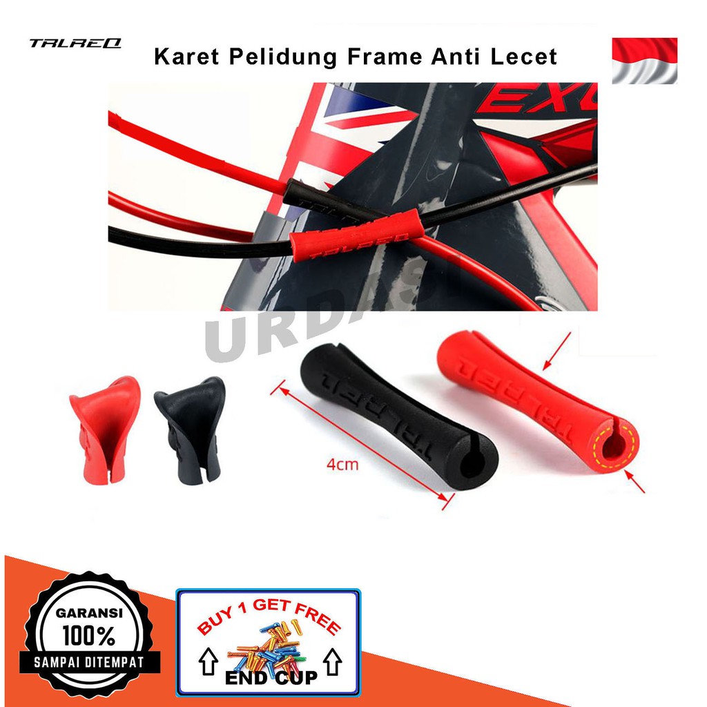 Talreq Karet Pelindung Selang Kabel Rem Brake Shifter Sepeda Cover Frame Protector Anti Lcecet Baret