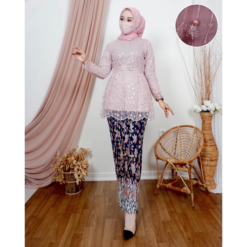 SET BLOUSE ICA CANTIKA / KEBAYA MODERN / OUTFIT ATASAN BRUKAT WANITA KEKINIAN / NJ