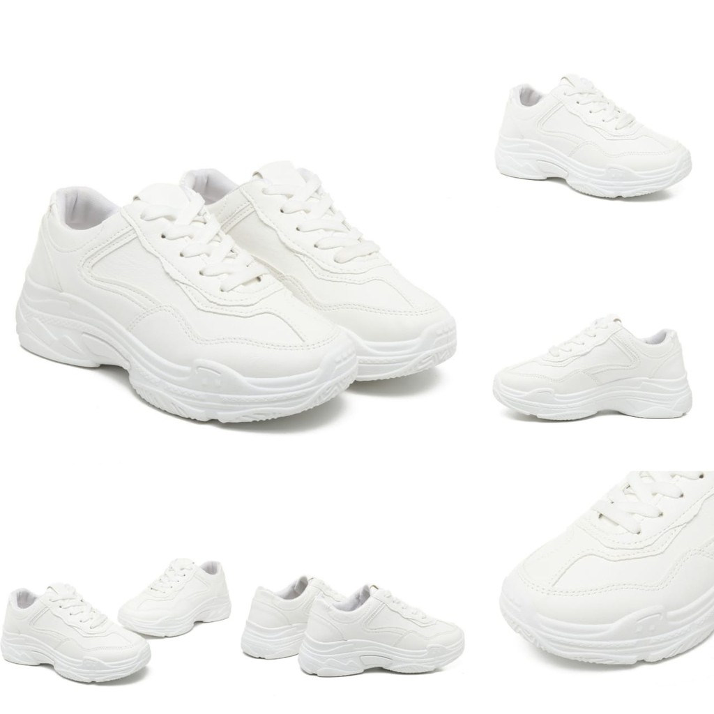 PVN Jimin Sepatu Sneakers Wanita Sport Shoes 512 White-4