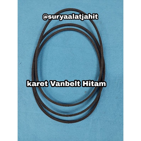 Karet Vanbelt uk.37. s/d 48 hitam mesin industri =rp.5000/1pcs