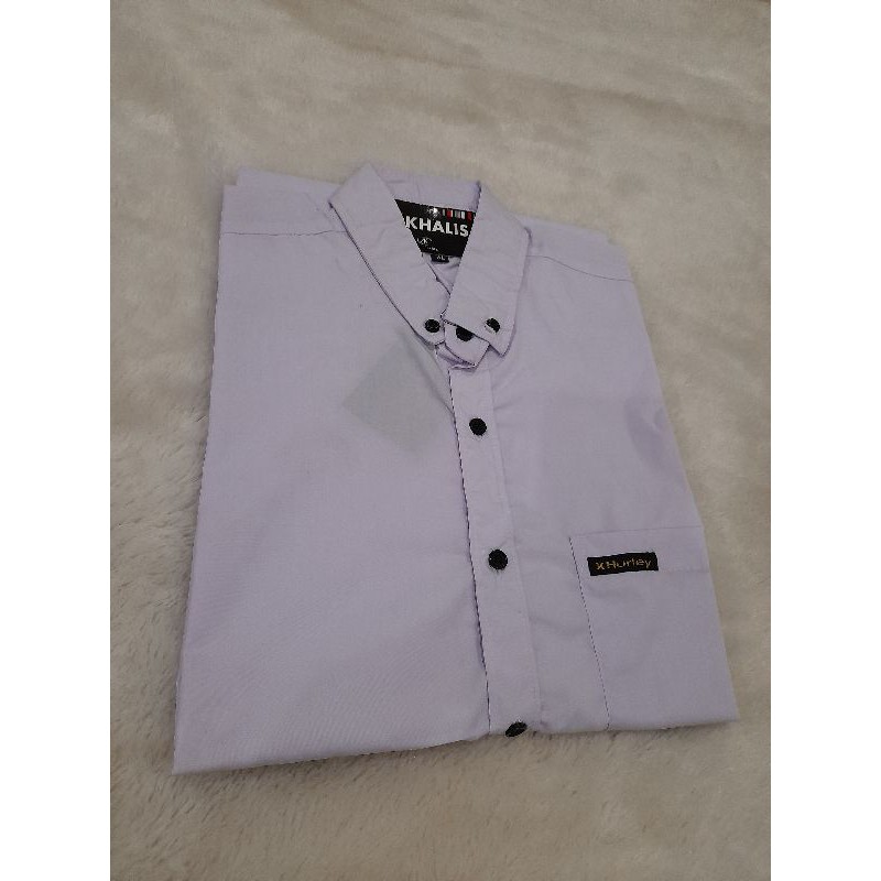 KEMEJA PRIA BOYI TOP MAN LENGAN PENDEK KASUAL FORMAL KERJA PUTIH HITAM NAVY GREY WARNA WHITE