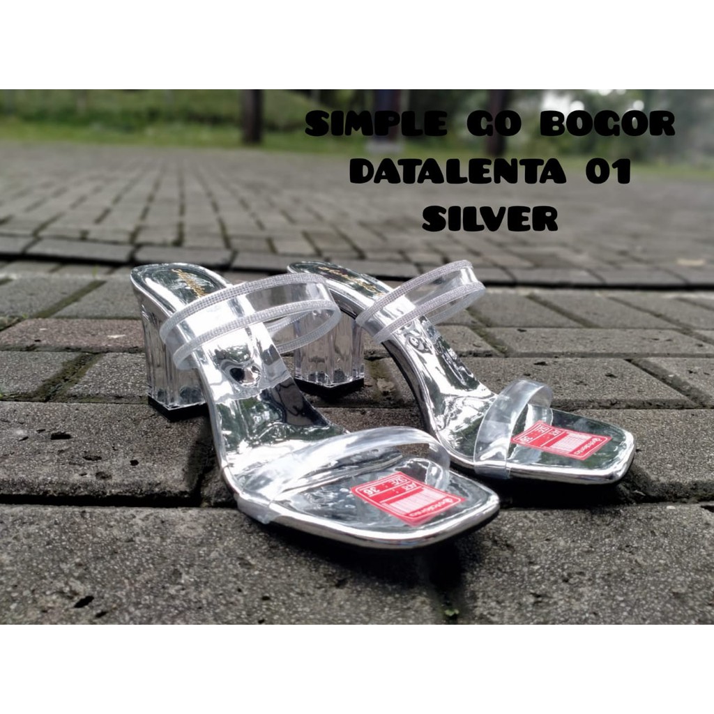 SENDAL WANITA - SANDAL HAK KACA DETALENTA 01 SIZE 36-40