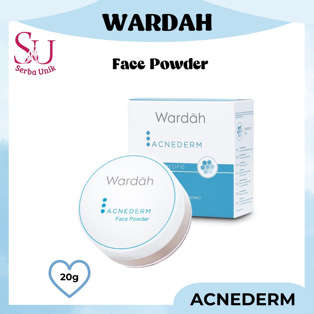 Wardah Acnederm Face Powder 20g | Bedak Kulit Berjerawat