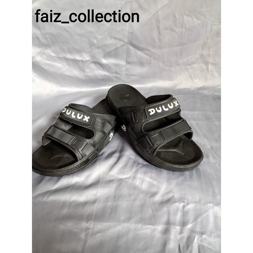 Dulux-Cq-026A Sandal Karet Dulux Selop Tali 2 , Sendal Pria  Termuran Dan Laris Model Baru