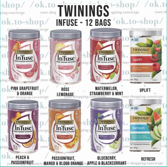 

(BISA COD) Twinings Infuse Cold Water Infusion 12 Bag Teh Tea Ready Australia BERKUALITAS Kode 175