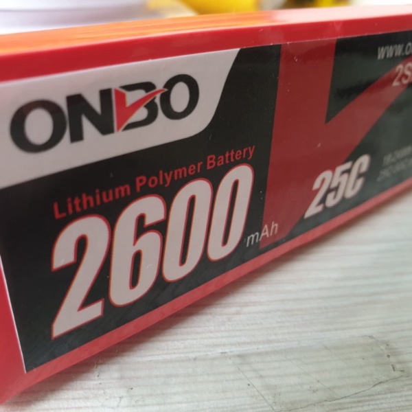 Jual Lipo Battery 2s 7.4v 2600mah 25-50c Onbo Nano Power Berkualitas