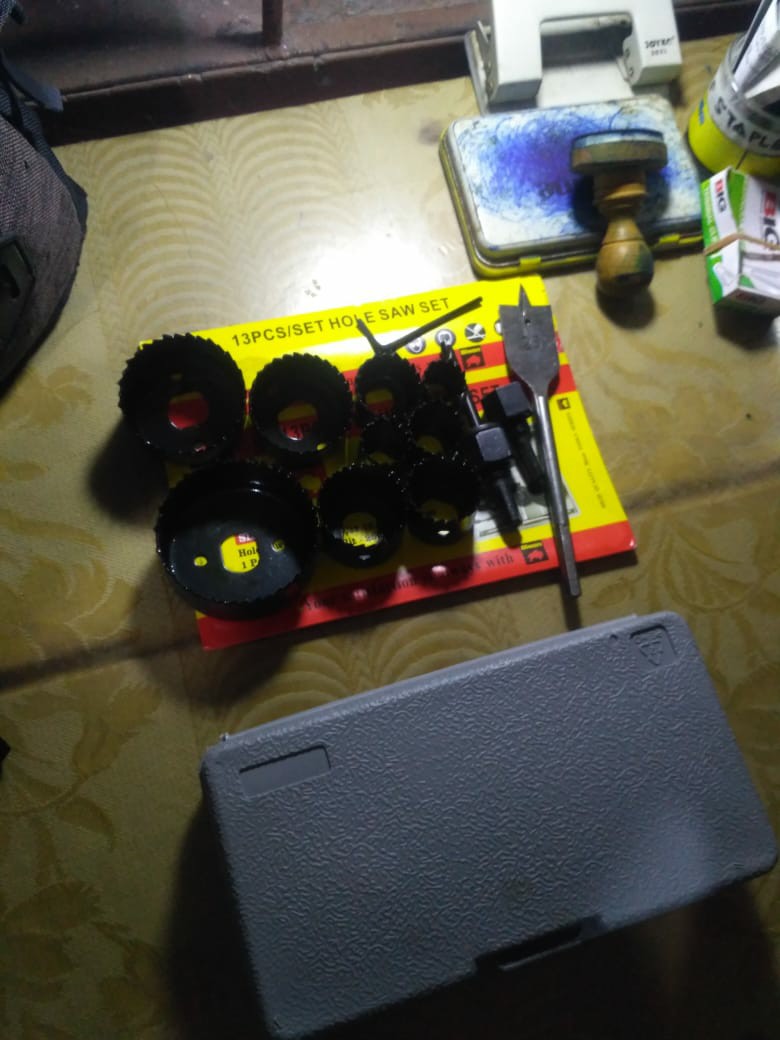 Bison Hole Saw Kit 13 Pcs - Holesaw Set Mata Bor Pelubang Kayu