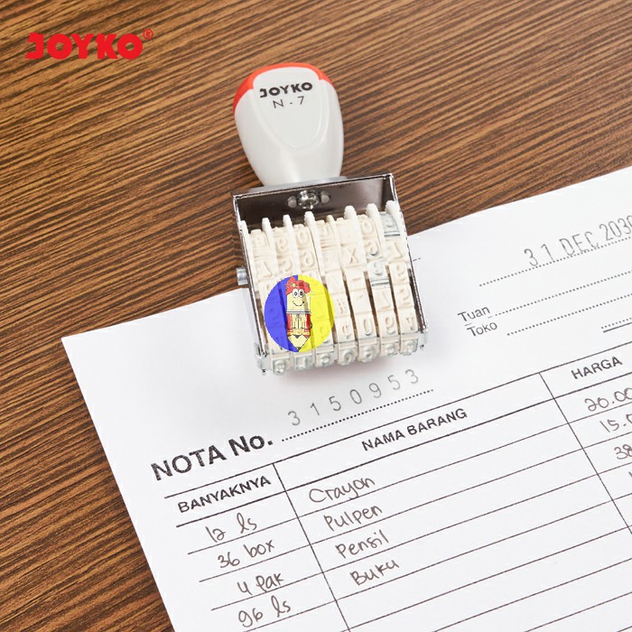 

Number Stamp / Stempel Angka / Nomor Joyko N-7 / 7 Digits
