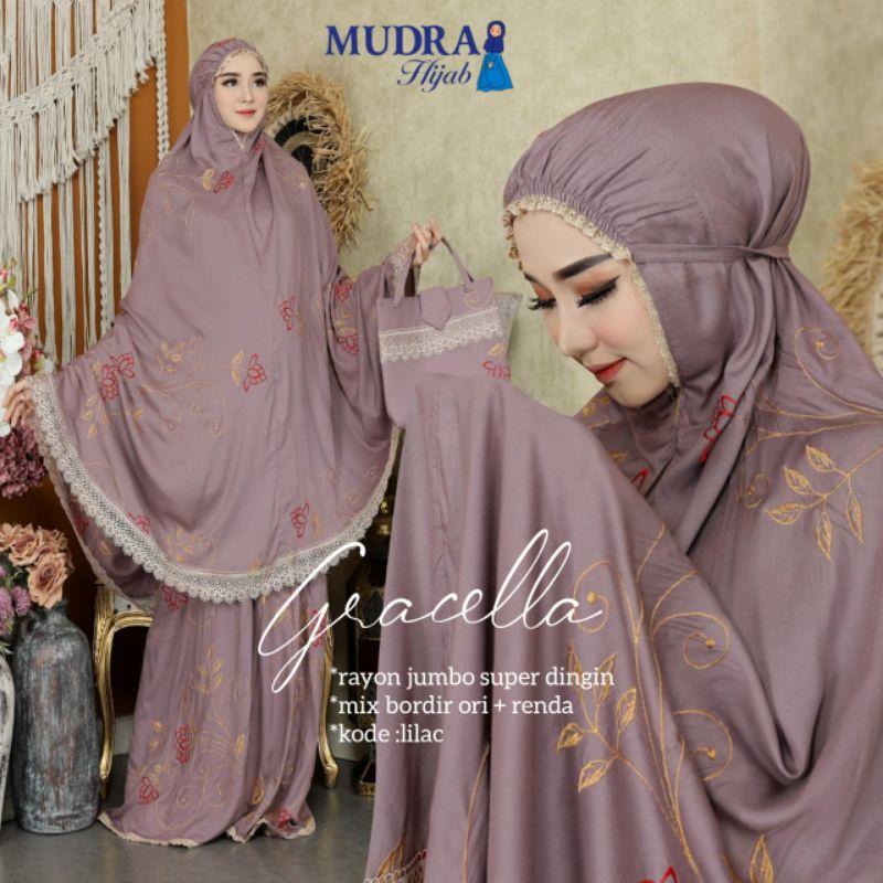 Gracella Mukena Rayon Adem by Mudra