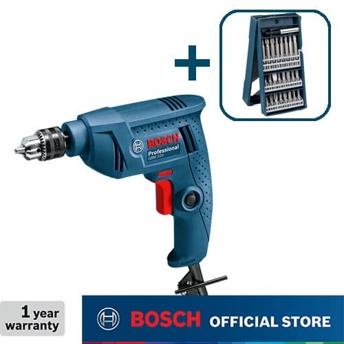 Bosch Bor Tangan Listrik Dengan Mata Obeng 25Pcs Mini X-Line Gbm 320