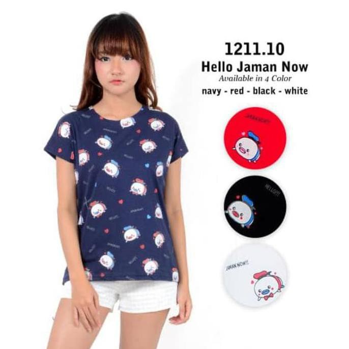 PAKAIAN FASHION WANITA BELLE FASHION BAJU ATASAN T-SHIRT MURAH WANITA