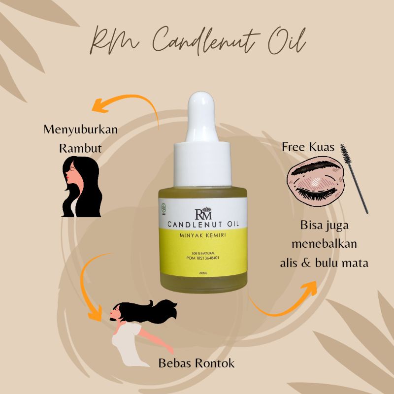 Jual RM Candlenut Oil Traditional Hair Treatment Minyak Kemiri Murni ...