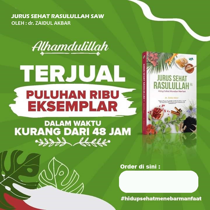 Buku Jurus Sehat Rasulullah (JSR) Bonus Poster JSR uk. A3