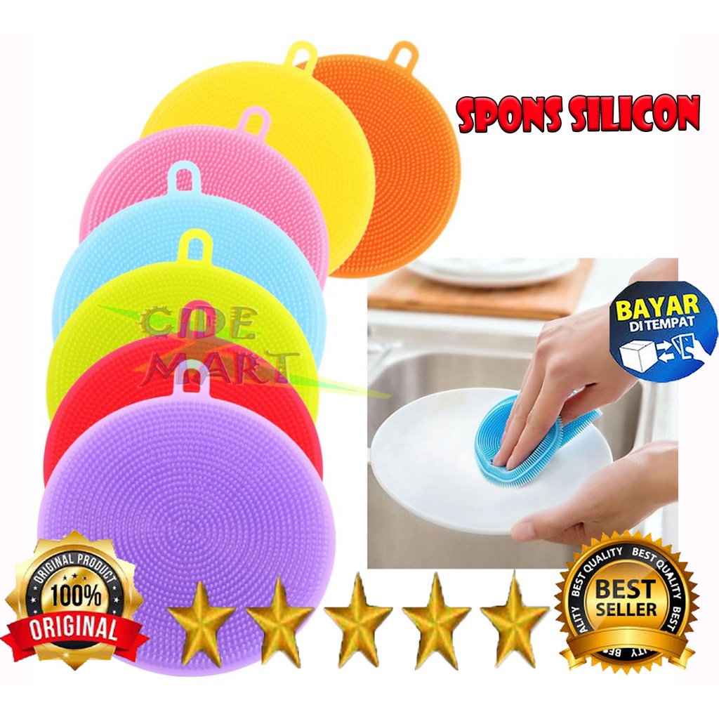 SPONGE SILIKON CUCI PIRING ANTI KUMAN BAKTERI SPONS MULTIFUNGSI SPONGE SILICONE MULTI FUNGSI DAPUR