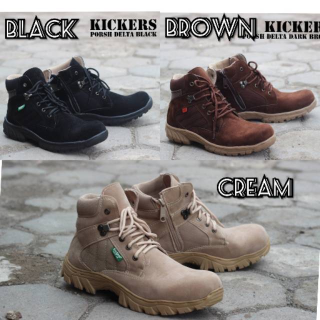 Sepatu Boots Safety Shoes Pria Kerja Outdor Army DELTA Murah Size 39-44