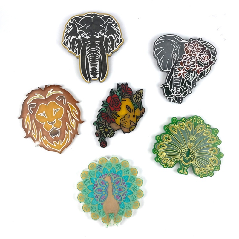 Siy Cetakan Resin Epoxy Bentuk Gajah Bahan Silikon Untuk Kerajinan Tangan Diy